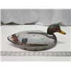Image 1 : Hand painted duck decoy - vintage