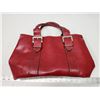 Image 1 : Red pleather purse
