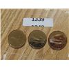 Image 1 : 3 UNC 2001 CDN loonies