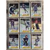 Image 1 : 1977 1978 O Pee Chee (OPC) Hockey lot of 9 Toronto Maple Leaf cards in page sleeve.