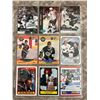 Image 1 : Lot of 9 different Wayne Gretzky hockey cards in page sleeve.