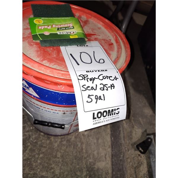 NEW 5 GALLON SPRAY-CORE SEAL 25-A