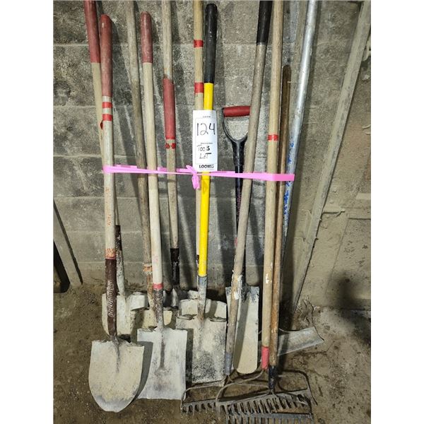 LARGE LOT OF LONG HANDLE TOOLS