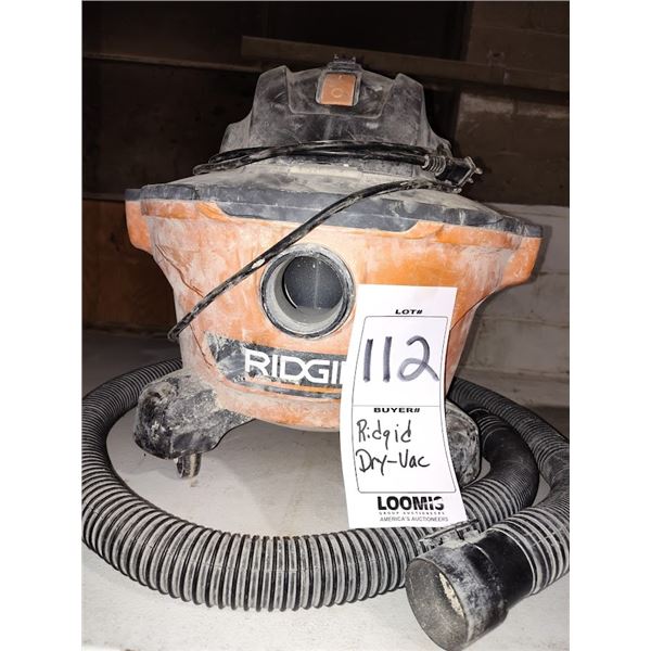 RIDGID SHOP VAC/ RUNS