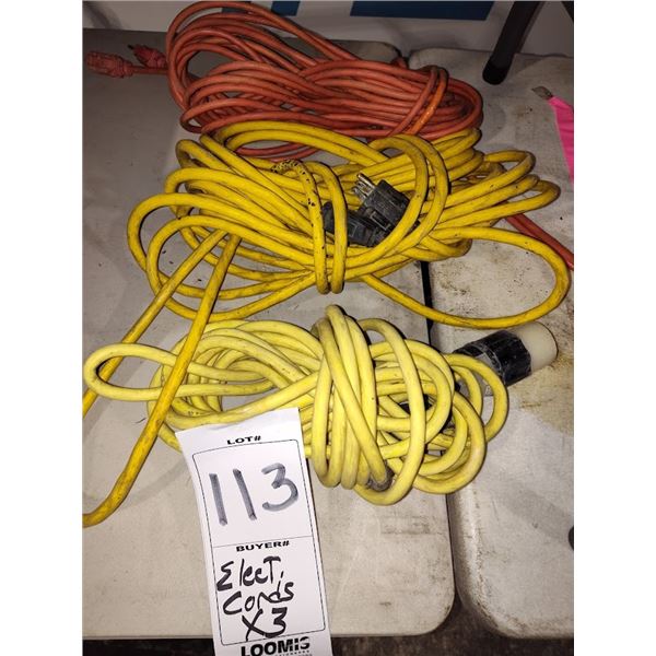 SET OF 3 POWER CORDS