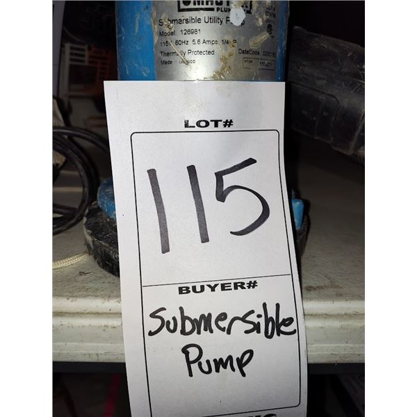 MASTER SUBMERSIBLE UTILITY PUMP