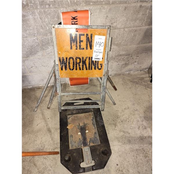TRAFFIC CONTROL SIGNS BUNDLE LOT