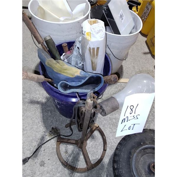 LARGE LOT OF ASST CEMENT ITEMS