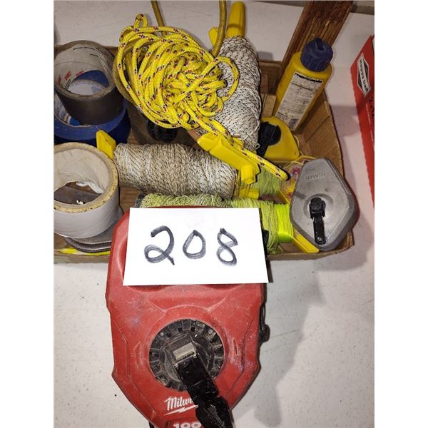 BUNDLE OF LINE MARKERS & TAPE