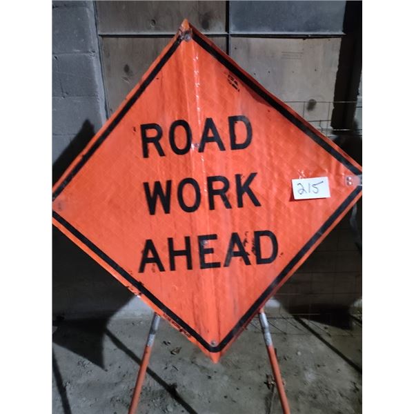 TRAFFIC CONTROL ROAD WORK SIGN