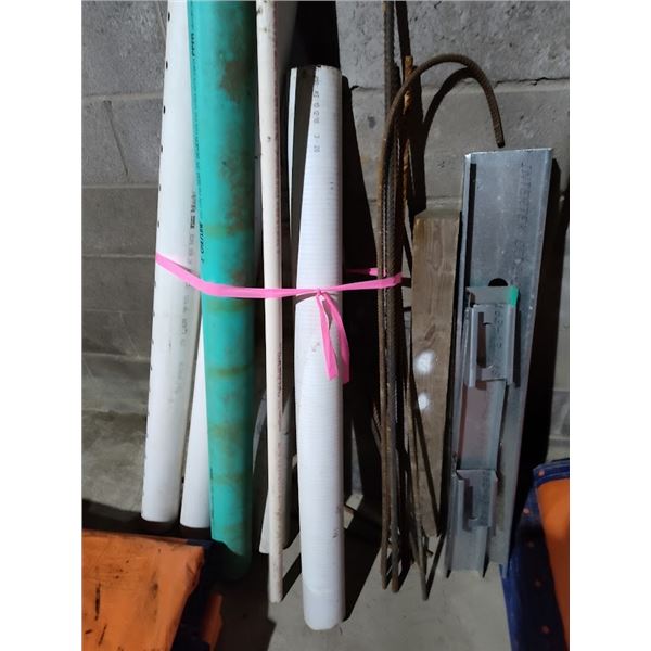 BUNDLE OF PVC PIPE & METAL