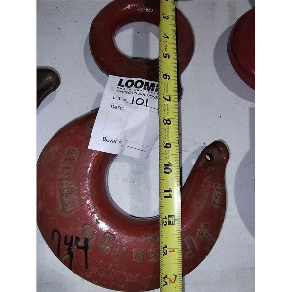 NEW CROSBY  14" 10  TON  SHANK HOOK