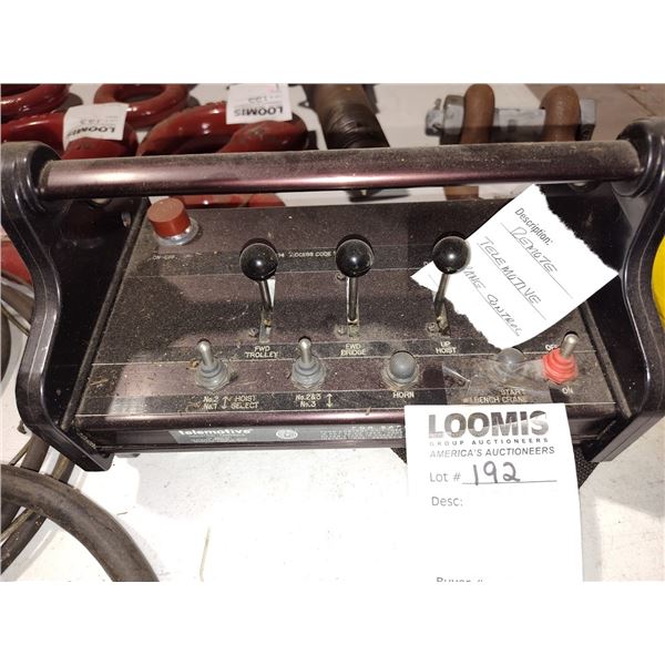 REMOTE TELEMOTIVE INDUSTRIAL CONTROL FOR OVERHEAD CRANE