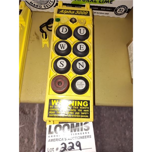 NEW ALPHA 3000 REMOTE HAND CONTROL