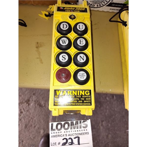 NEW ALPHA 3000 REMOTE HAND CONTROL
