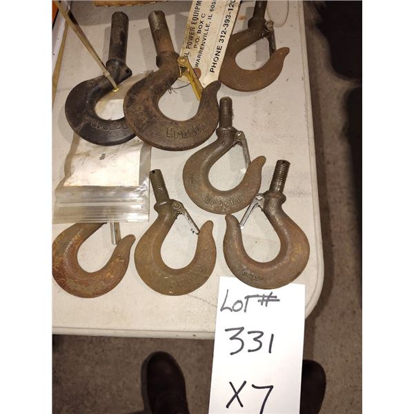 Xs 7 NEW CROSBY SHANK HOOKS