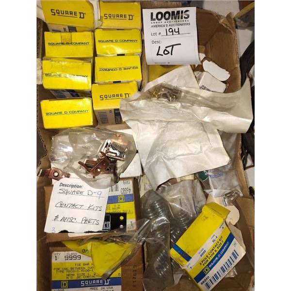 NEW SQUARE D CONTACT KITS & OTHER ITEMS