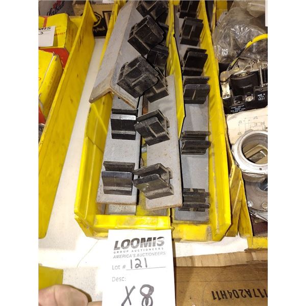 NEW 8" 3 HOLE RAIL PARTS