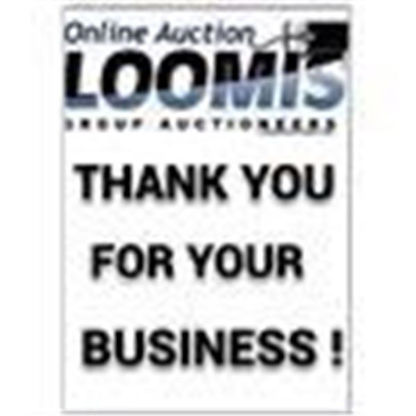 THANK YOU FOR YOUR BUSINESS