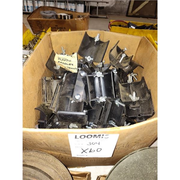 S/60 NEW PLASTIC SADDLES FOR TROLLEYS