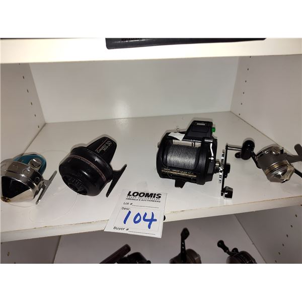 S/4 ASSORTED FISHING REELS