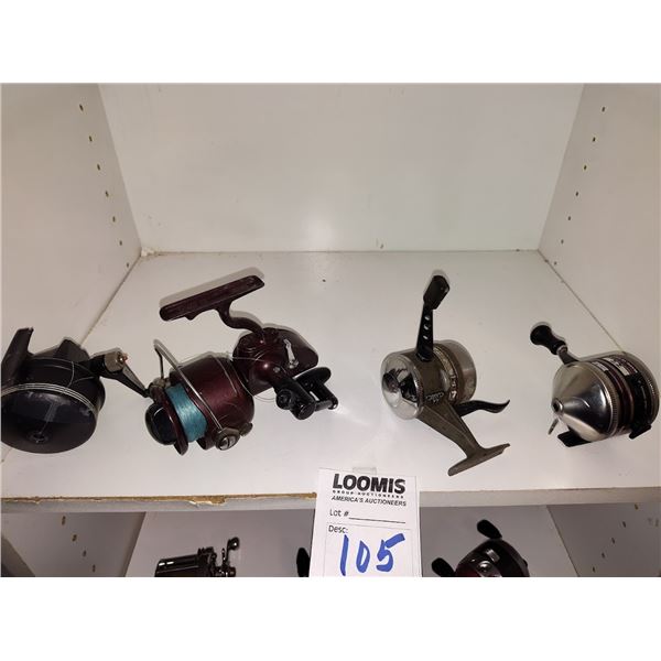 SET OF 4 ASSORTED FISHING REELS