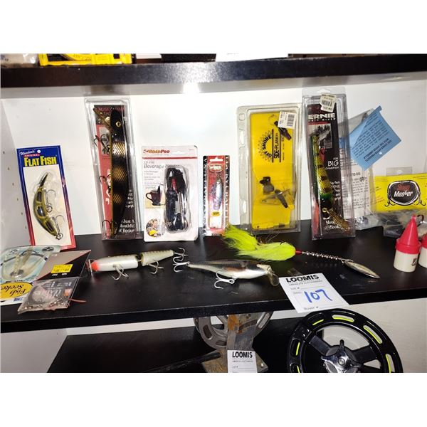 LARGE BUNDLE LOT OF MOSTLY NEW FISHING ITEMS