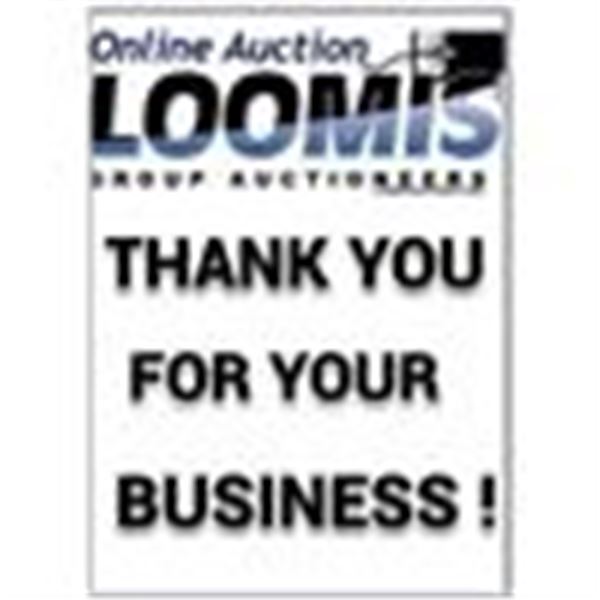 THANK YOU FOR YOUR BUSINESS