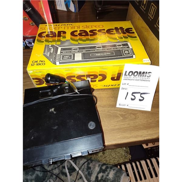 NEW VINTAGE CAR CASSETTE PLAYER