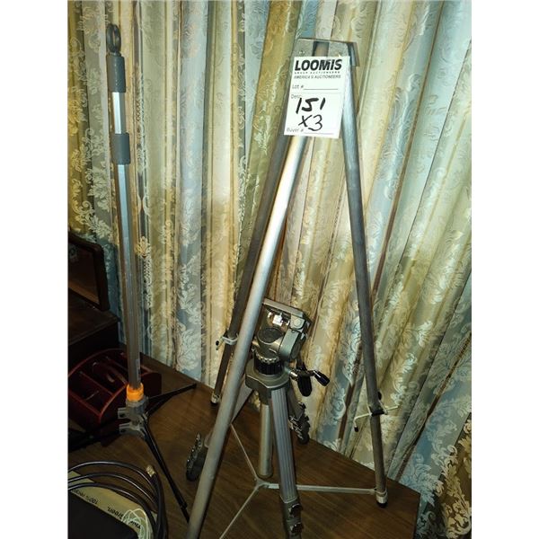 SET OF 3 ALUMINUM TRI PODS
