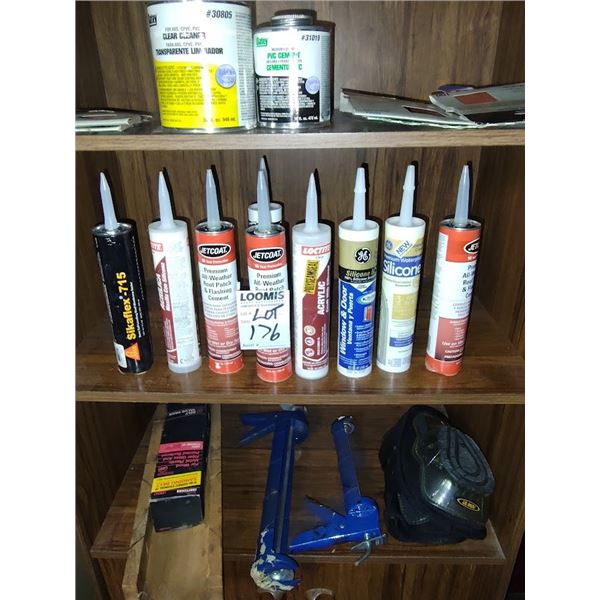 ASSORTED REPAIR CALKINGS & TOOLS