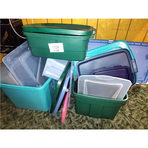 BUNDLE OF STORAGE TUBS & LIDS