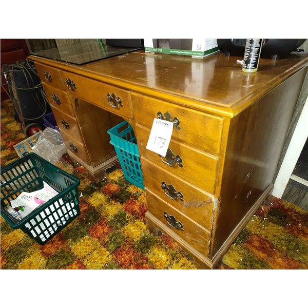 ETHAN  ALLEN MAPLE DESK