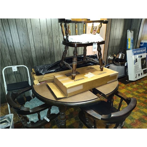 PINE DINING ROOM SET W/4 CHAIRS