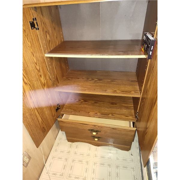 OAK FINISH DRESSER