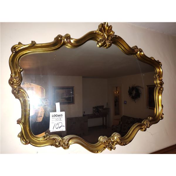 FANCY VINTAGE  GOLD FRAMED MIRROR