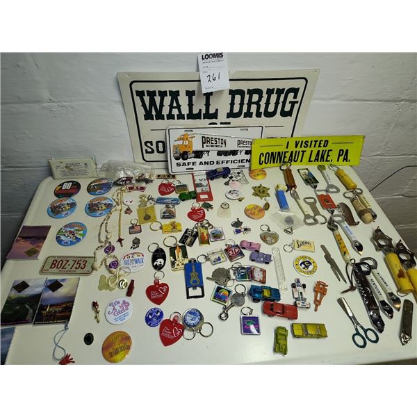 HUGE LOT OF DESTINATION & ADVERTSING ITEMS