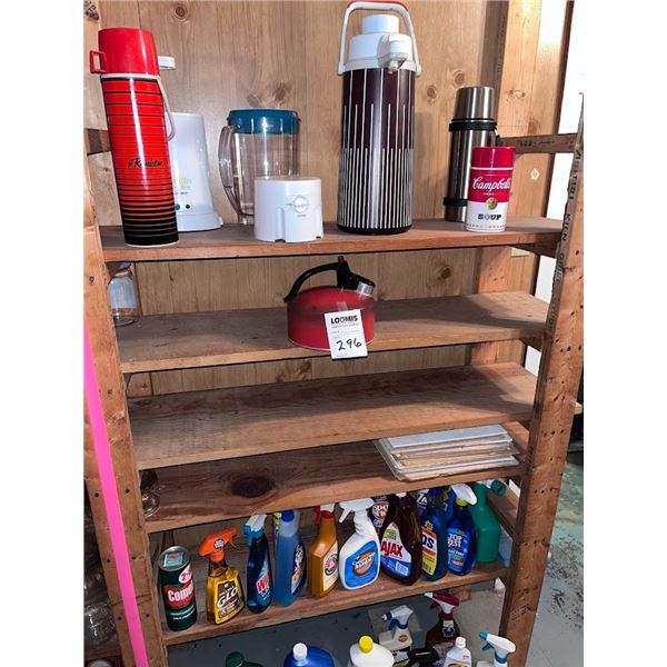CLEANING PRODUCTS & THERMOS LOT