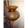 Image 3 : AMBER HOBNAIL GLASS VINTAGE FLOOR LAMP