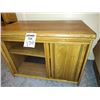 Image 1 : OAK GLASS DOOR STAND
