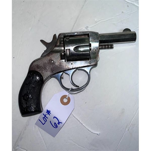 H and R DBL Action 38 revolver pistol