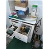 Image 1 : VINTAGE CABINET W/ PORCELAIN TOP