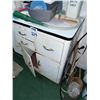Image 5 : VINTAGE CABINET W/ PORCELAIN TOP