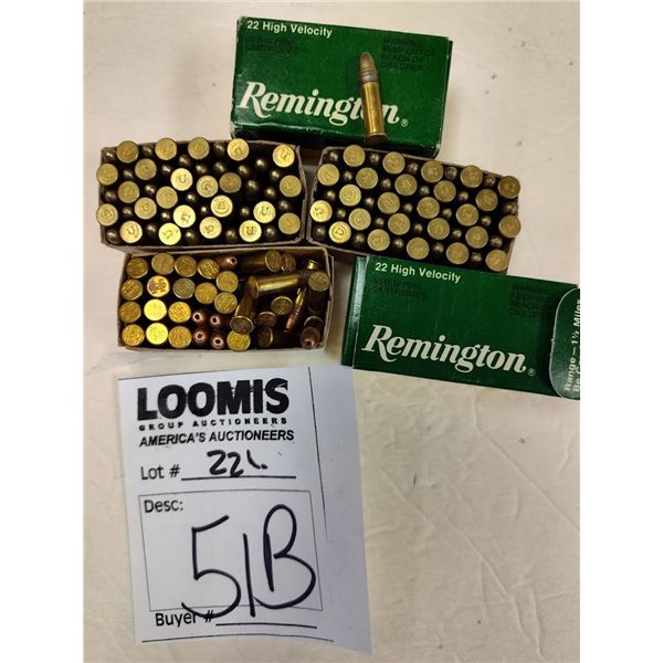 REMINGTON 22 HIGH VELOCITY AMMO