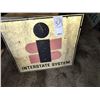 Image 4 : VINTAGE METAL INTERSTATE SYSTEM TRUCKING CO. SIGN