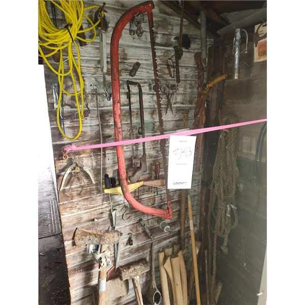 Large lot of hand tools and more