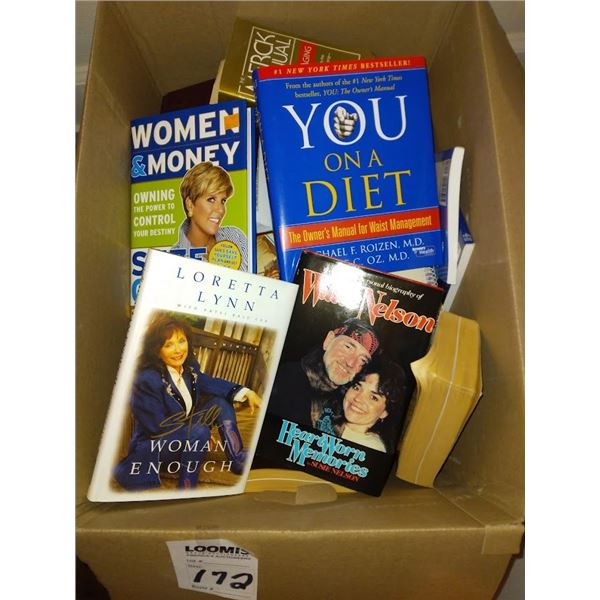 BOX OF ASSORTED BOOKS