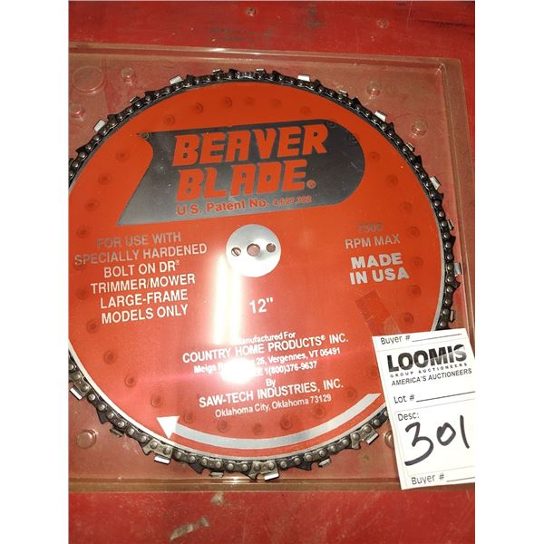 NEW 12" BEAVER BLADE/ FOR DR MOWER