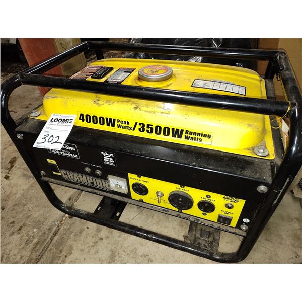 CHAMPION 4000W GENERATOR 120V-240V GAS POWER