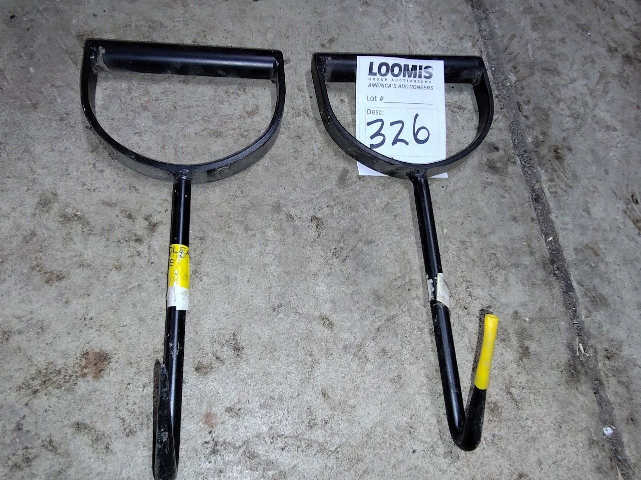 SET OF 2 NEW HAND HAY HOOKS
